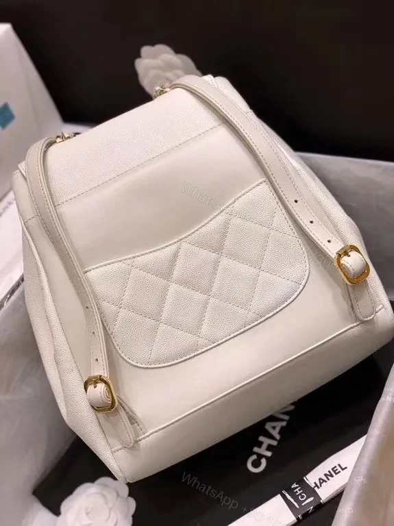 View 3 of Quilted Chanel-Inspired Backpack: Luxury Everyday Carry