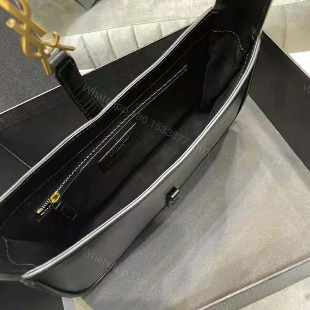 View 7 of Saint Laurent YSL Women LE 5 A 7 Hobo Bag in Smooth Leather-Black