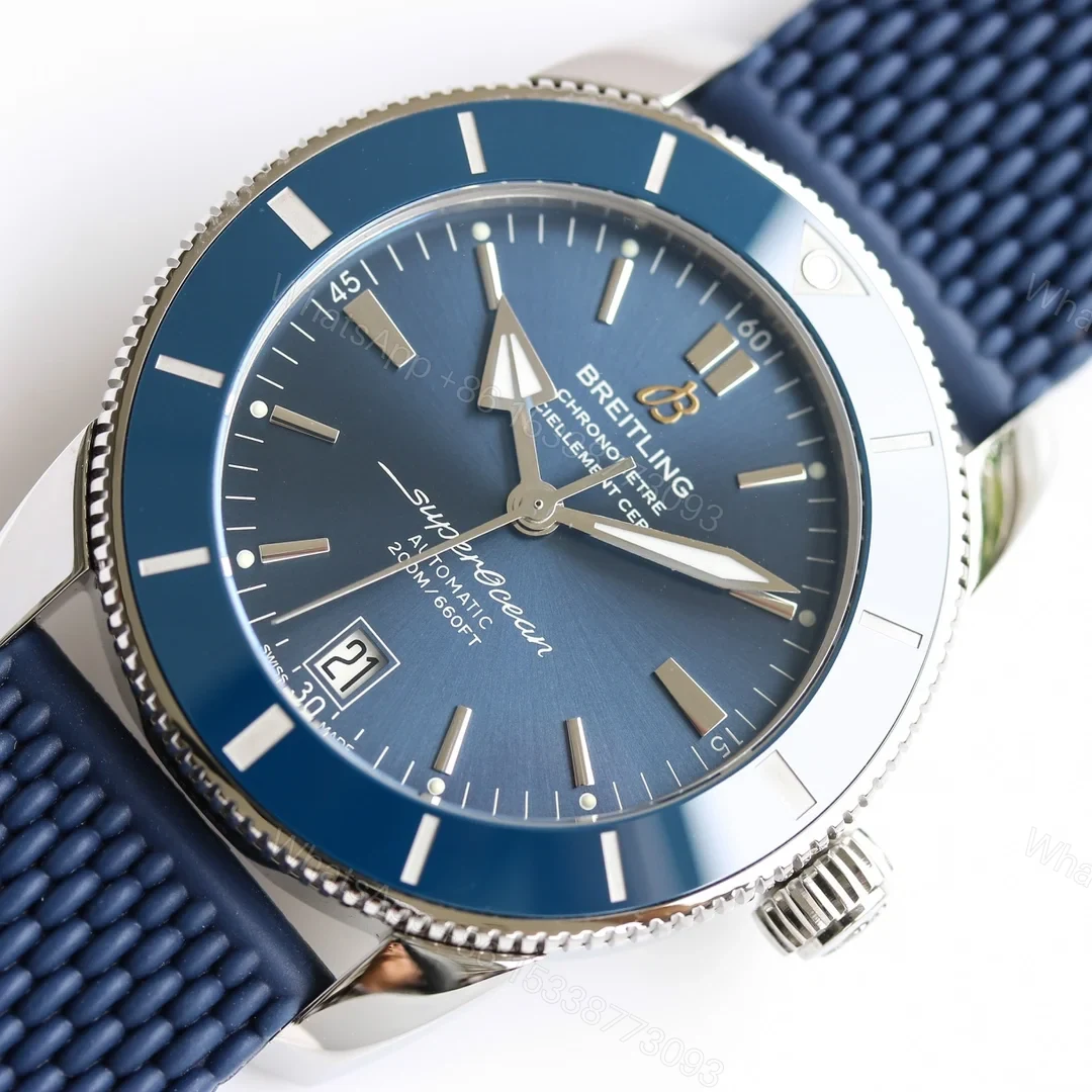 View 3 of Breitling Superocean Heritage Blue Replica Rubber Strap 46MM Premium AB2020161C1S1