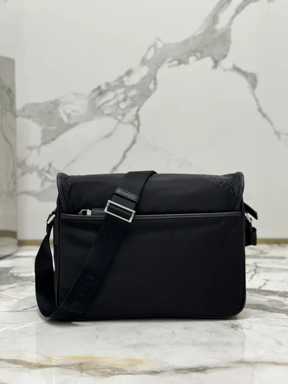 View 4 of Prada Re-Nylon Crossbody: Sleek, Weathered Nylon Messenger