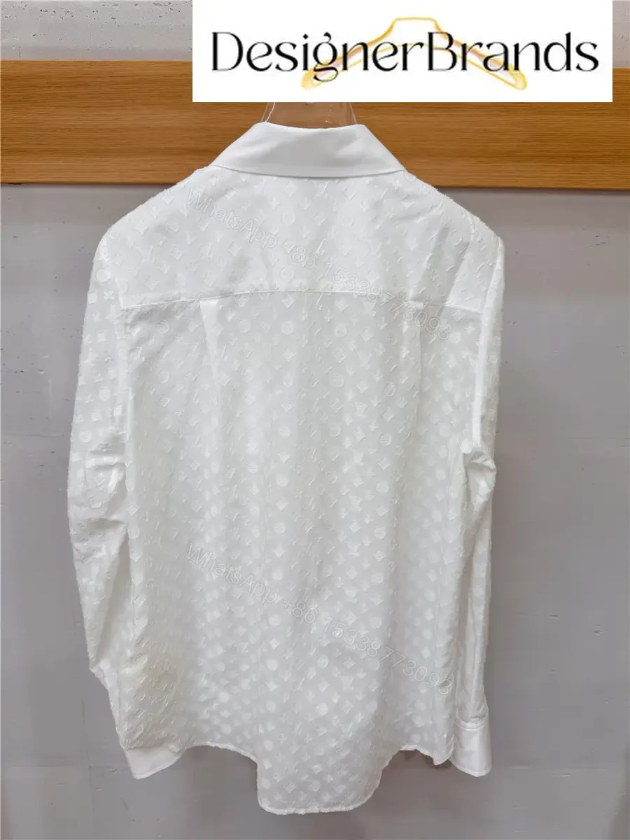 View 2 of Louis Vuitton White Monogram Fil Coupe Shirt