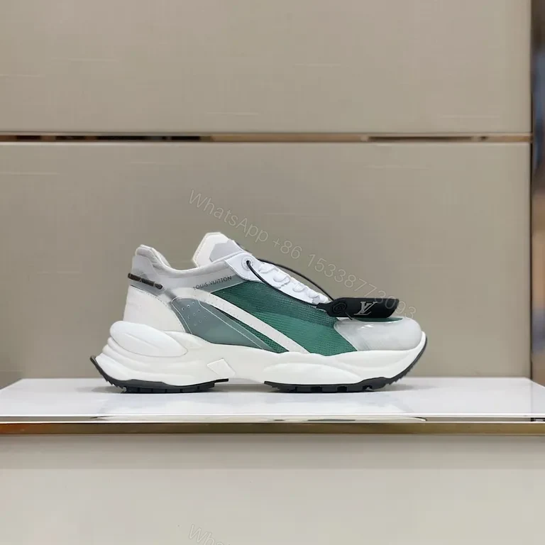 View 9 of Green Mesh LV-Inspired Sneakers: All-Day Comfort, Luxe Style