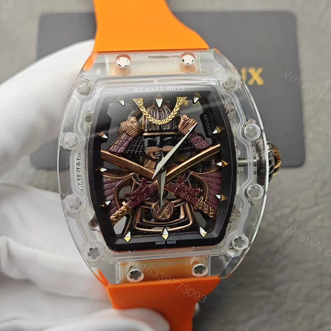 View 16 of Replica RM 047 New Samurai Armor Orange Strap