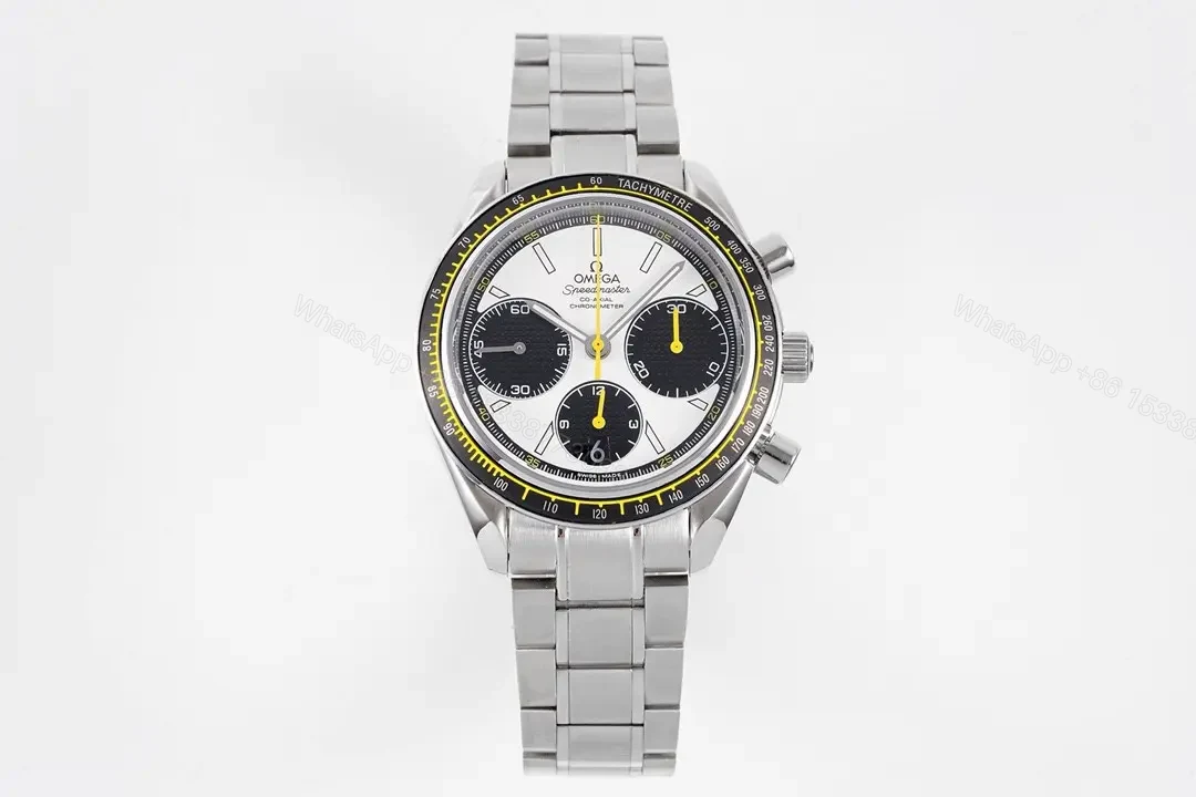 Omega Speedmaster Professional 326.32.40.50.06.001 Multifunction Chronograph Watch Silver with White Dial and Black Sub dials — view 1