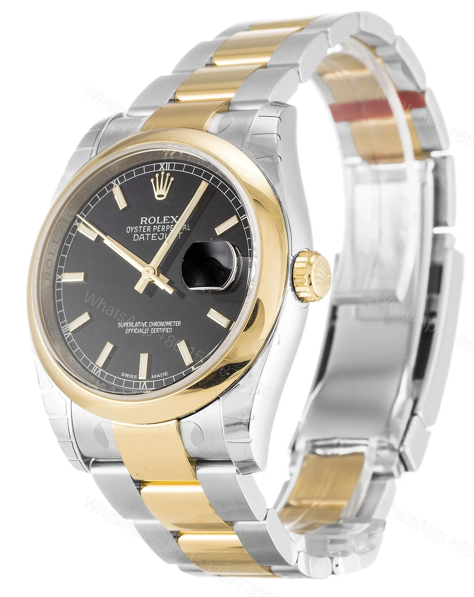 View 2 of Replica Rolex Datejust Black Dial 116203 36 mm