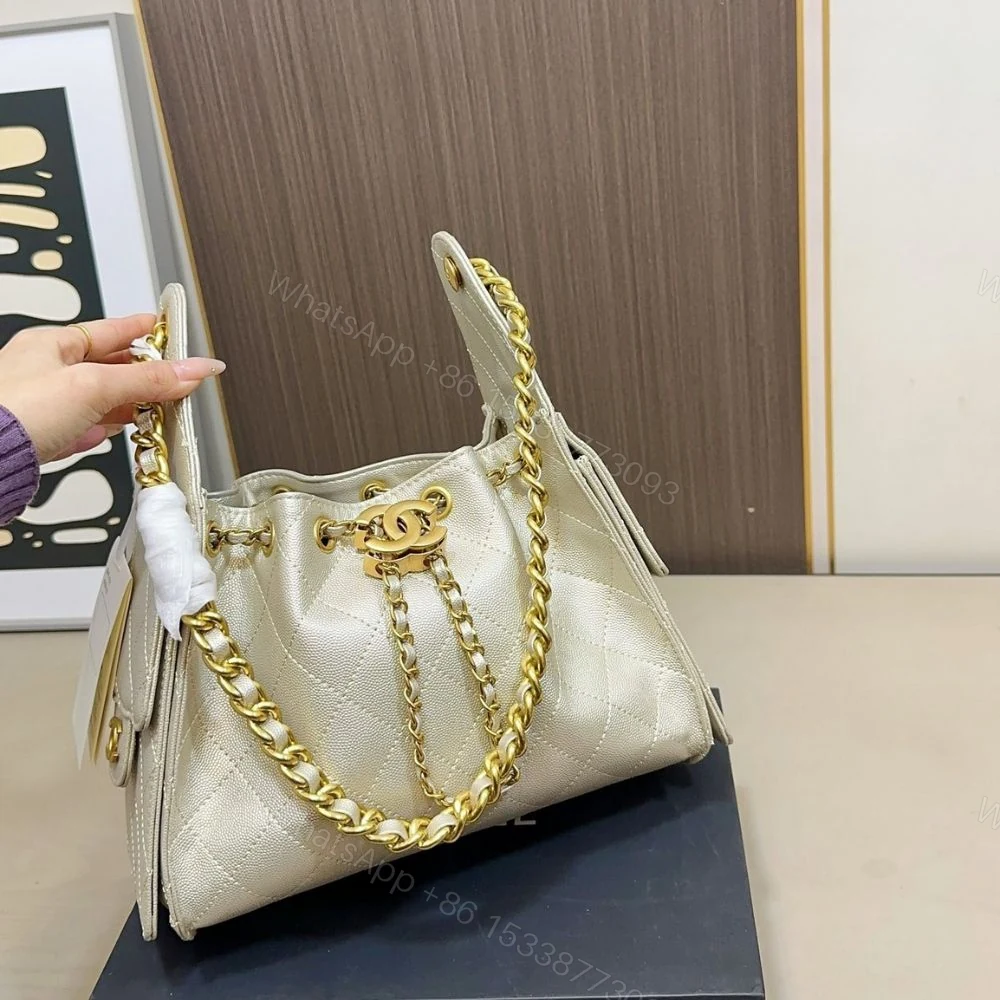 View 4 of Chanel 25 Small Handbag Light Yellow 26Cm