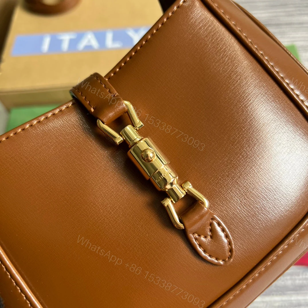 View 4 of GG JACKIE MINI 19 SHOULDER BAG IN CINNAMON BROWN CALFSKIN
