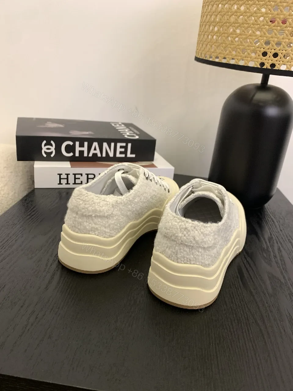 View 8 of Lux Knit High-Tops: Leather Trim, Luxe Emblem Sneaker