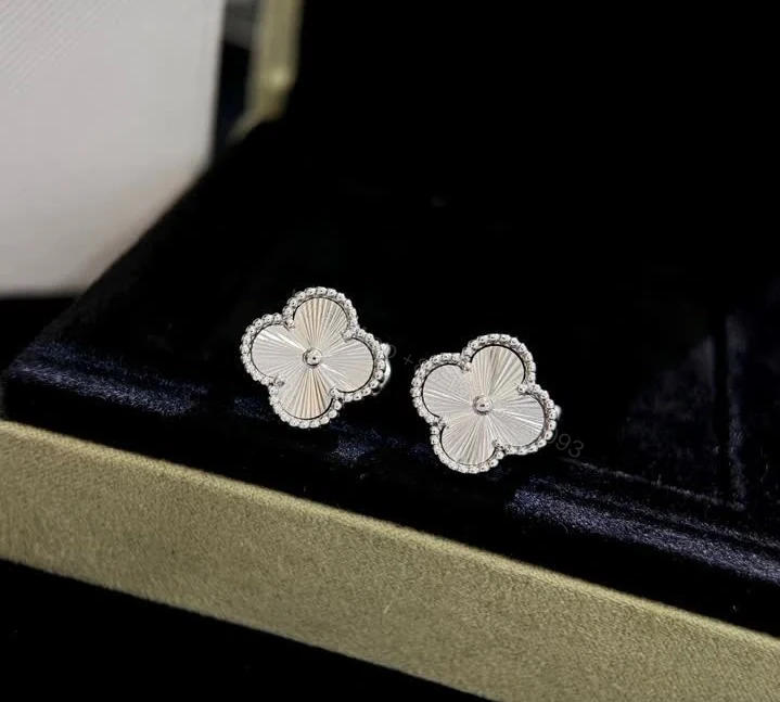 View 2 of Van Cleef & Arpels Vintage Alhambra Guilloché Earrings TJ617