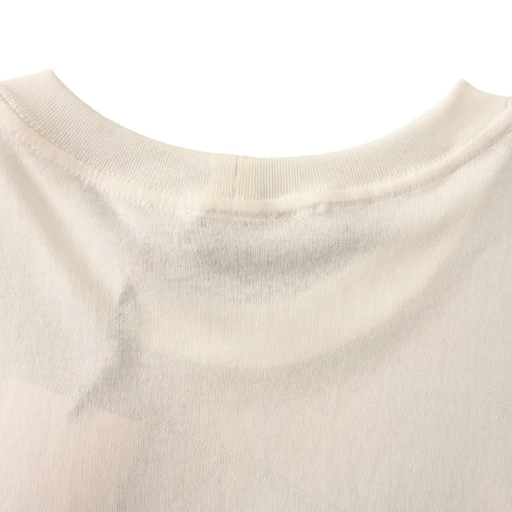 View 5 of Minimalist White Cotton Tee — Bold Celine Graphic, Premium-essence