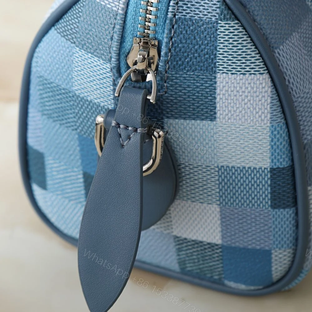 View 7 of Louis Vuitton Speedy 18 Bandoulière Blue 18Cm M29050