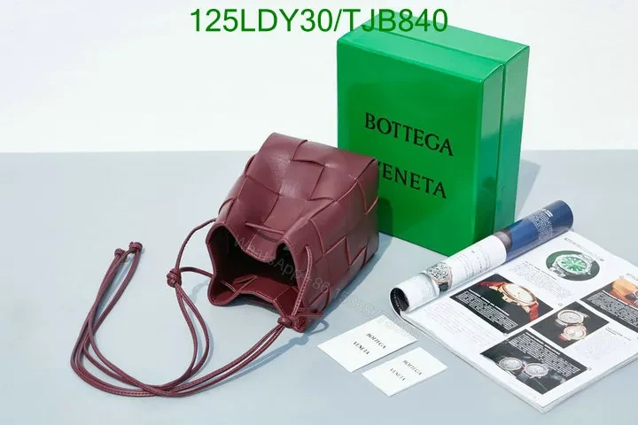 View 81 of Bottega Veneta Small Cross-Body Bucket Bag in Red BVF4722