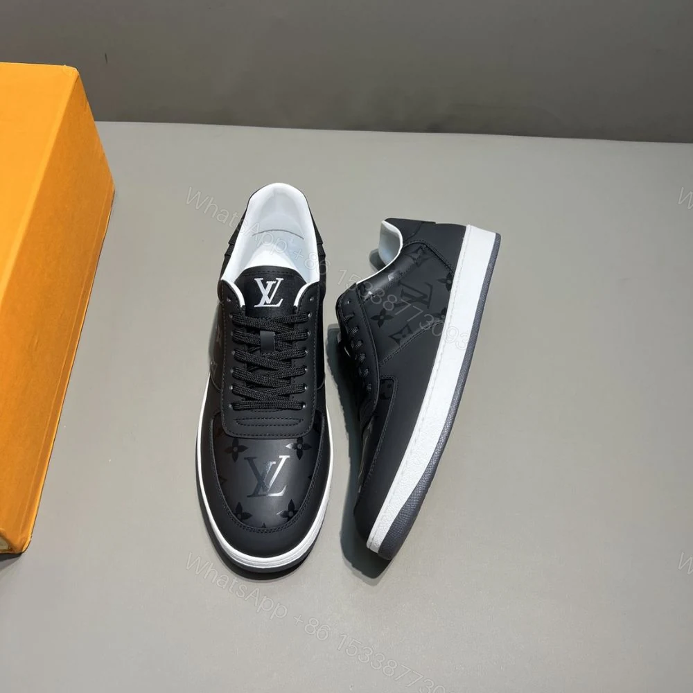 View 5 of Louis Vuitton Rivoli Sneaker Monogram Metallic Canvas Black For Men 1A9FGZ