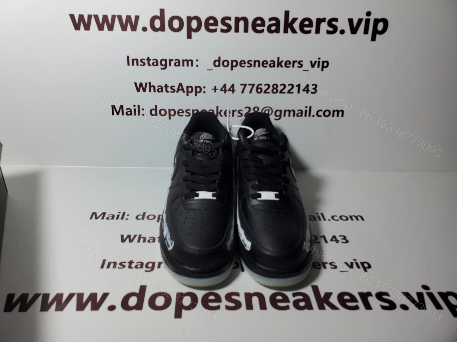 Nike air Force Black Skeleton Halloween (2019) BQ7541 001 — view 2