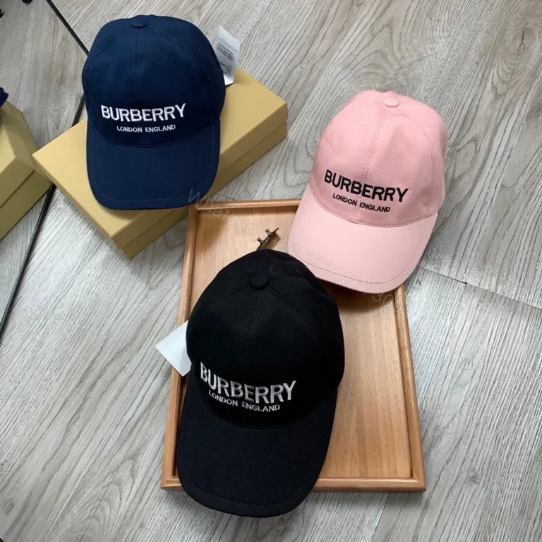 View 3 of Burberry Black Cap â€” Embroidered Luxury, Everyday Style