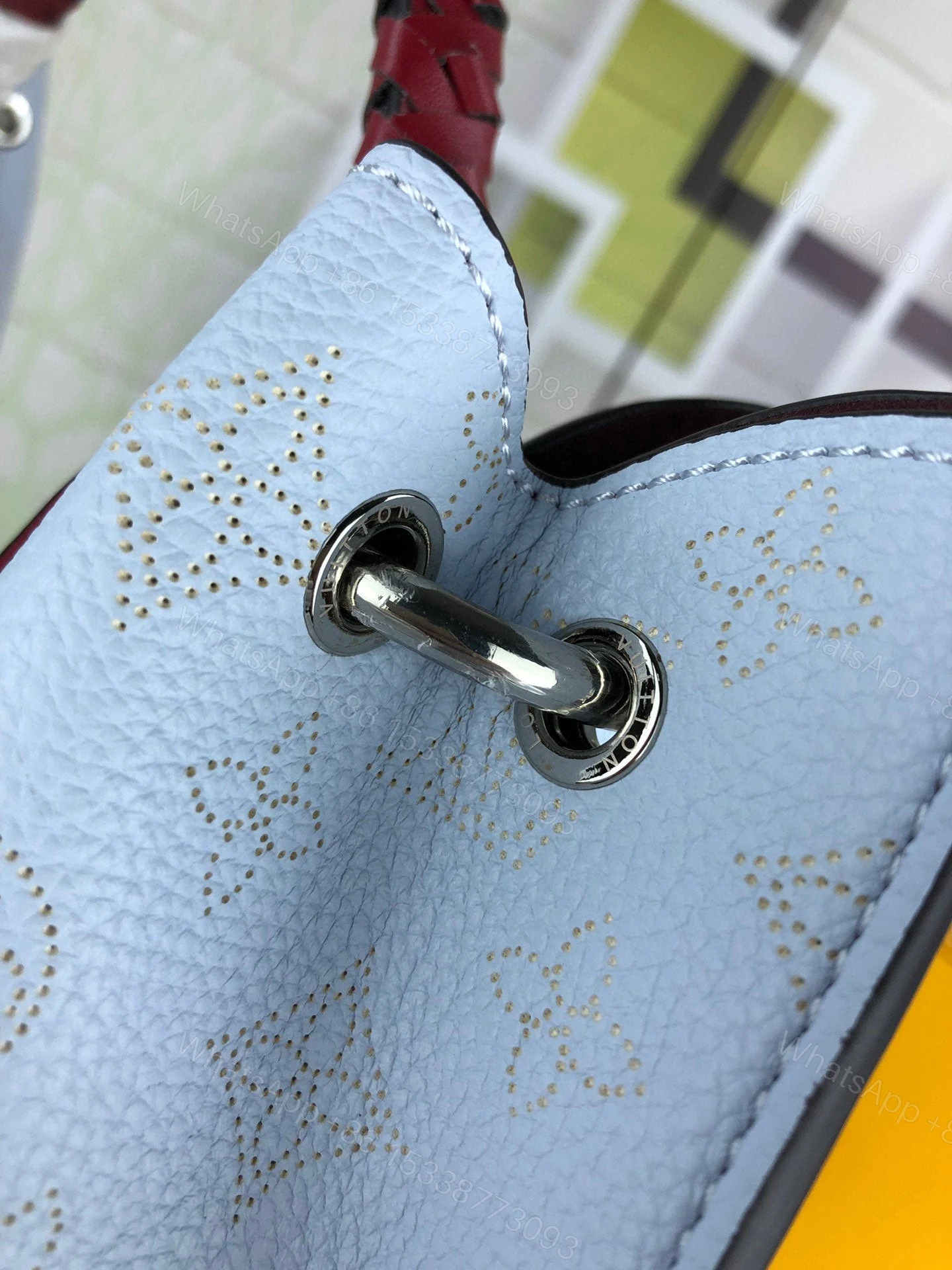 View 9 of Louis Vuitton Carmel Hobo Bag ‘Mouse Grey’