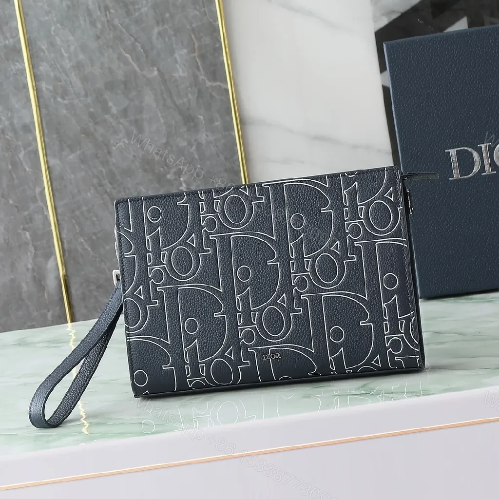 Monogram Textured Clutch: Sleek Evening to Daybag — view 1