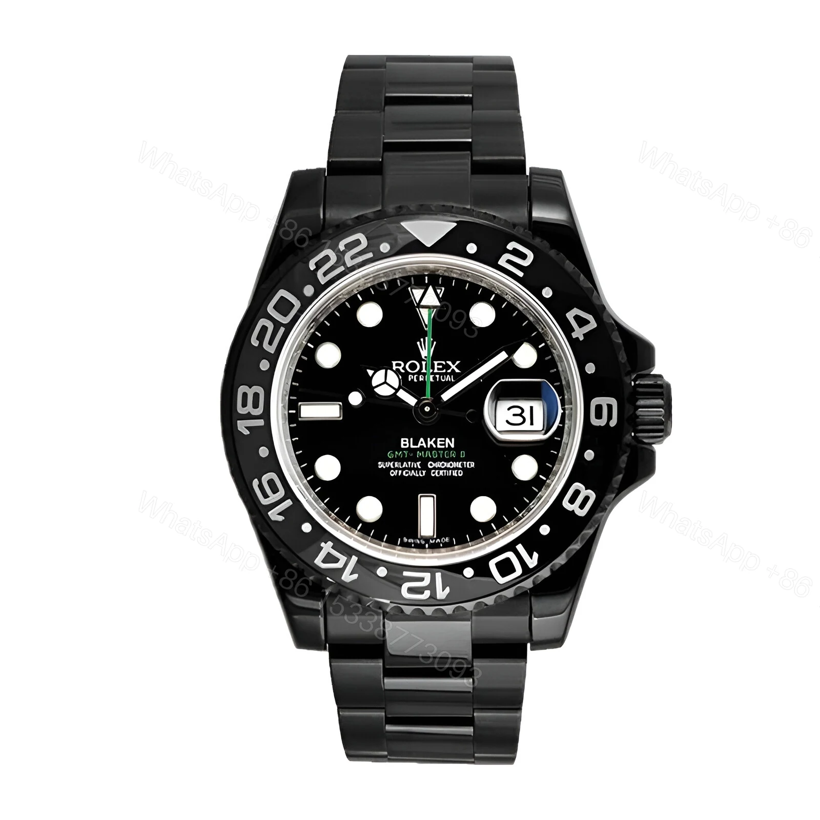 Rolex Blaken GMT-Master II 116710 DLC-PVD Replica — view 1