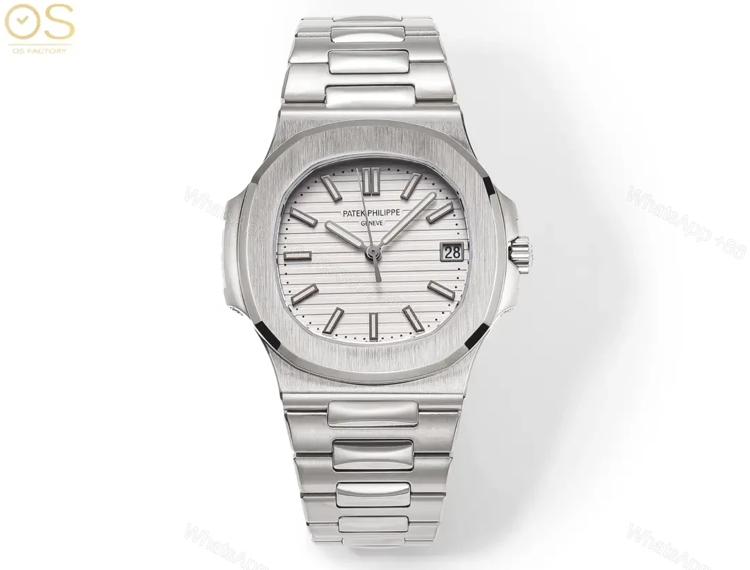 Patek Philippe Steel King Silver Nautilus Watch — view 1