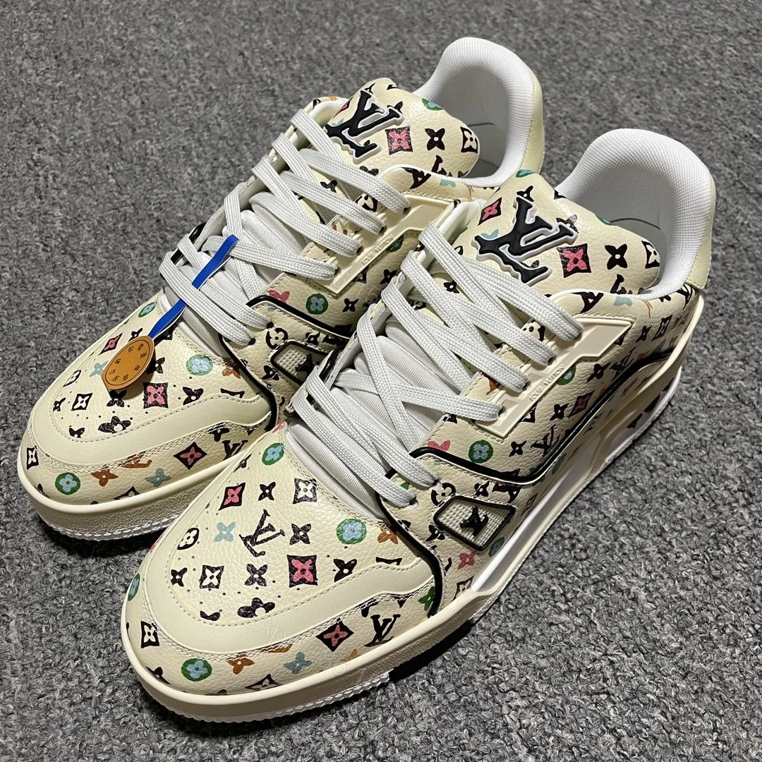 View 13 of 高仿LV*Trainer系列1ACXBG休閒鞋LOGO印花純原版本