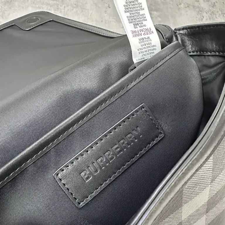 View 8 of Graphite Burberry Crossbody â€” Luxe Everyday Carry, Matte Hardware