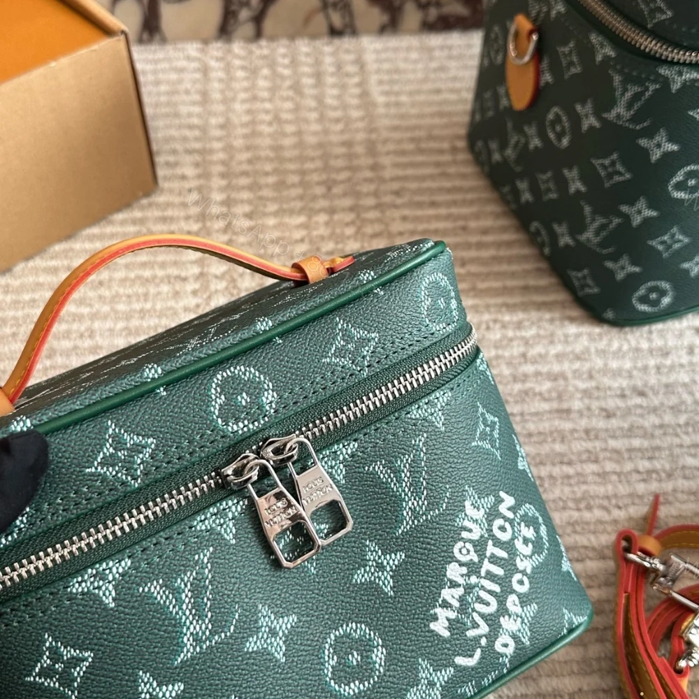 View 3 of Louis Vuitton Nice Green Toiletry Bag 16cm