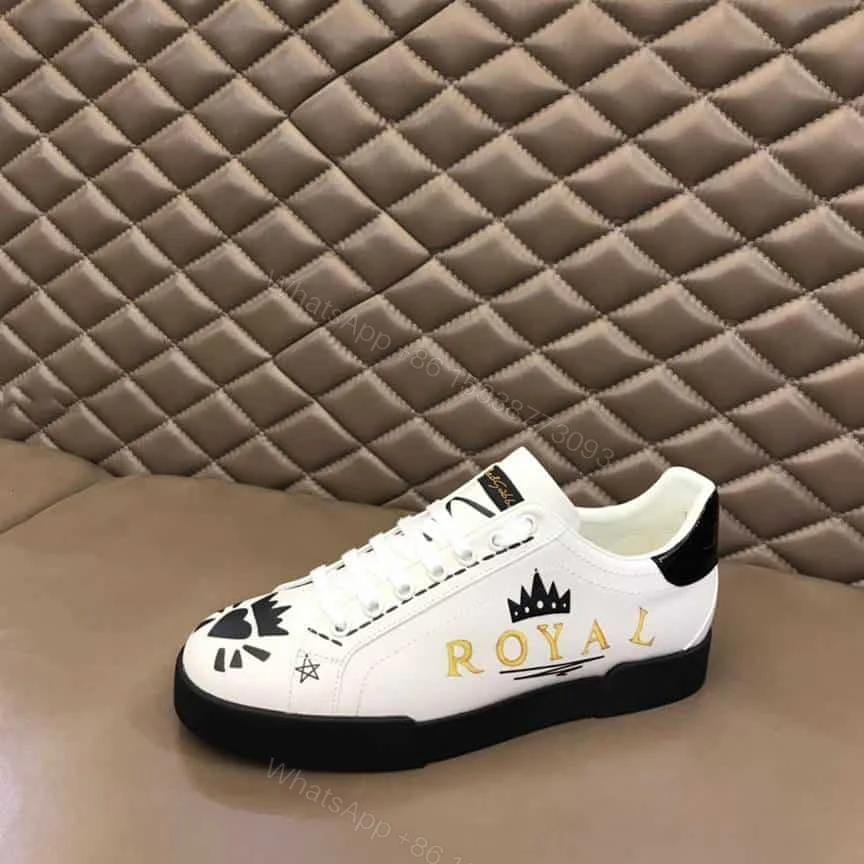 View 7 of DOLCE AND GABBANA PORTOFINO WASP PRINT SNEAKERS IN WHITE – DG104