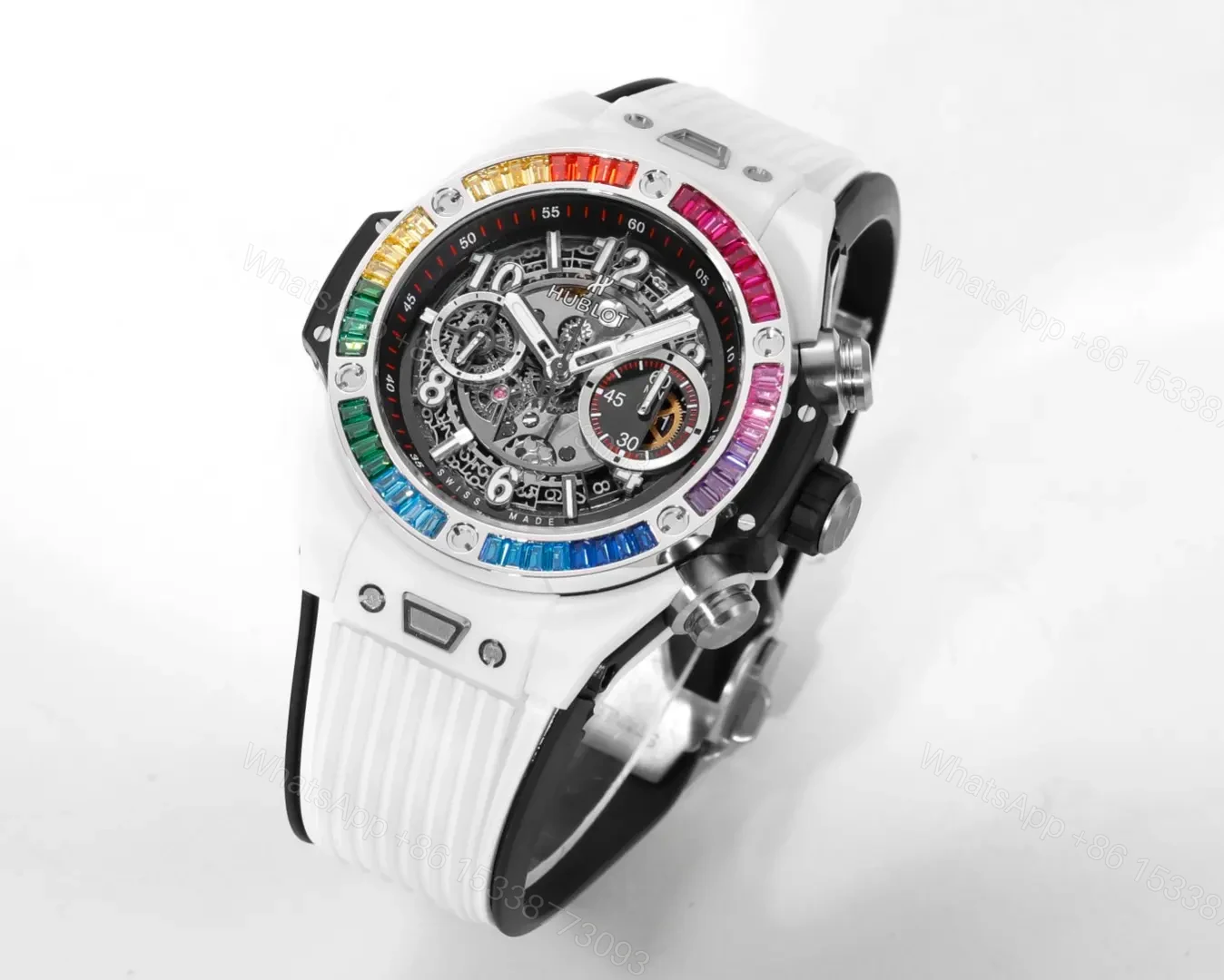 View 2 of ZF Factory Hublot Big Bang Unico Rainbow Ceramic Watch