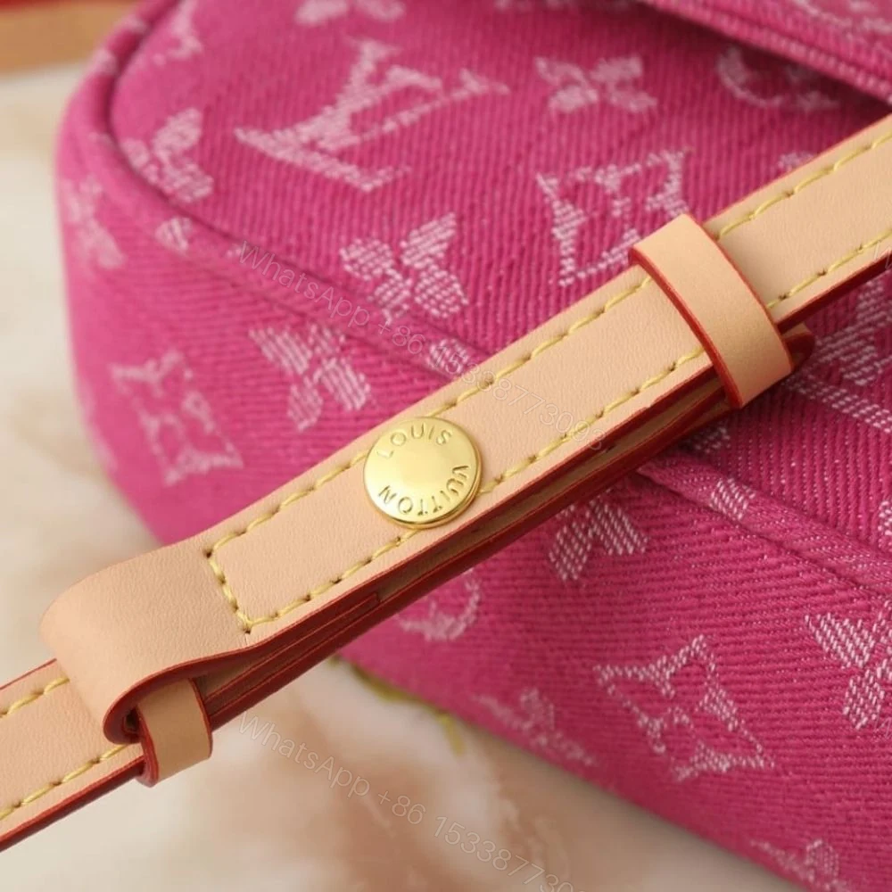 View 9 of Louis Vuitton Wallet On Chain Ivy Monogram Denim Fuchsia 23Cm