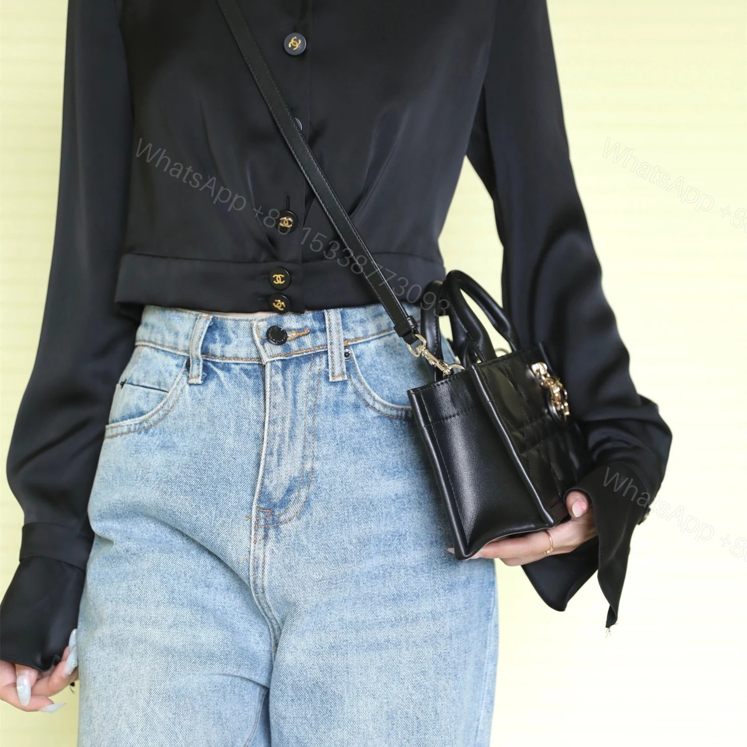 View 20 of 高仿Dior*BookTote系列S5573O牛皮革黑色單肩包免檢版