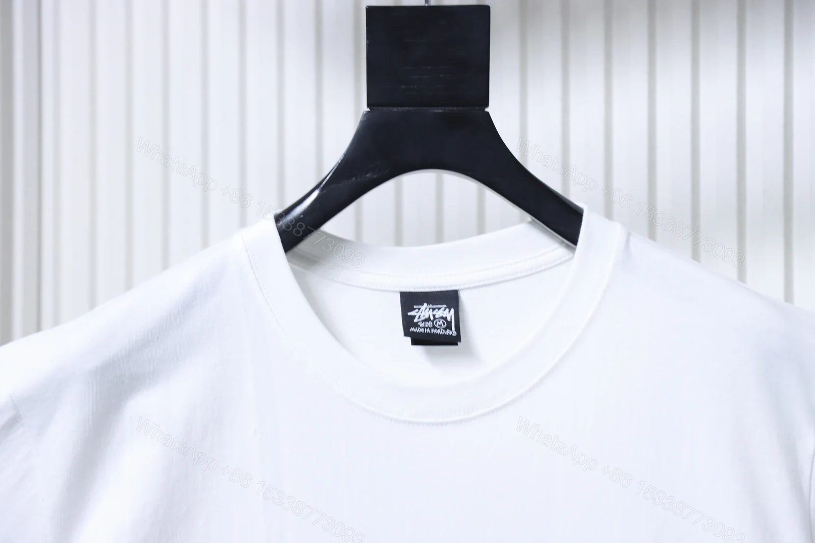 View 3 of Stussy Monroe Print Short Sleeve Shirt white