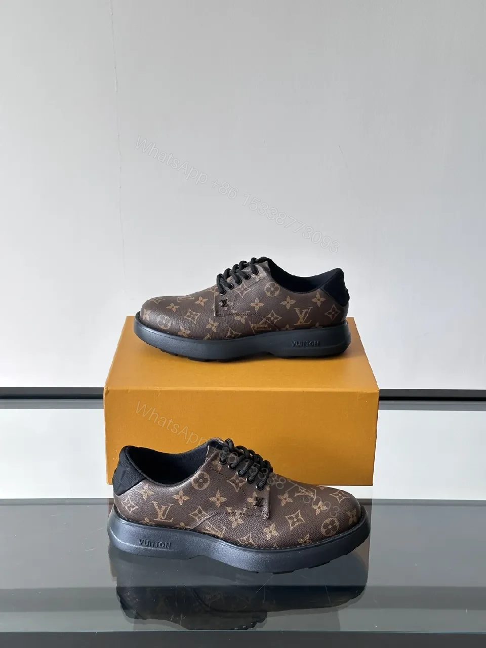 View 2 of Bold Monogram Low-Top Sneakers: Luxe Pattern, All-Day Comfort