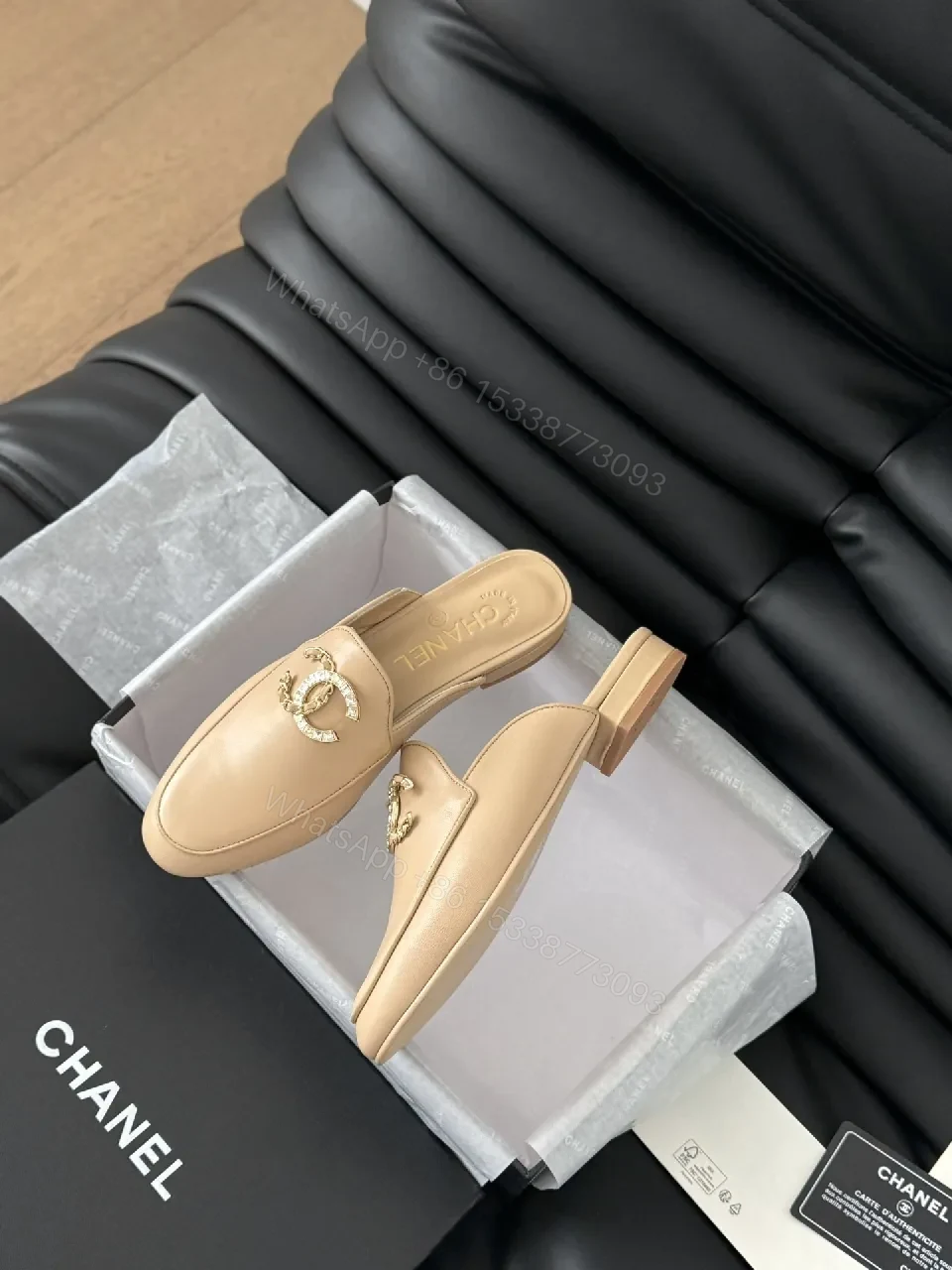 View 8 of Chic Leather Mules: Sculpted Comfort + Signature Hardware