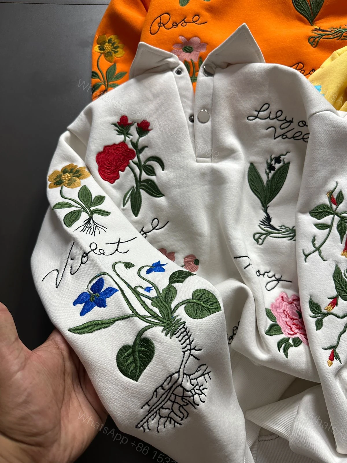 View 6 of FIRST COPY DIOR COLLAR SWEATSHIRT FOR MEN