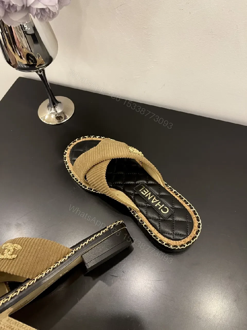 View 3 of Knit-Chic Slide Sandals: Textured Comfort, Luxe Everyday Style