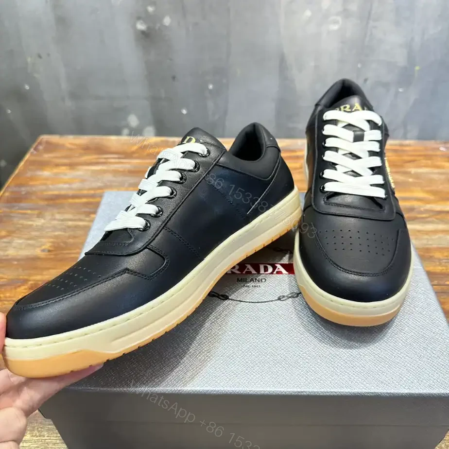 View 6 of PRADA DOWNTOWN NAPPA LEATHER SNEAKERS – PRD031