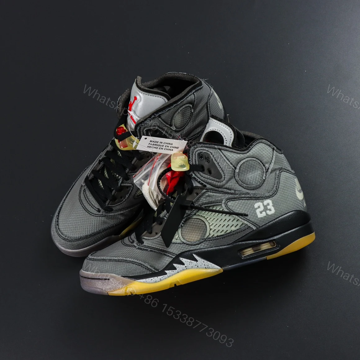 View 8 of Off White x Air Jordan 5 Retro SP Muslin Reps