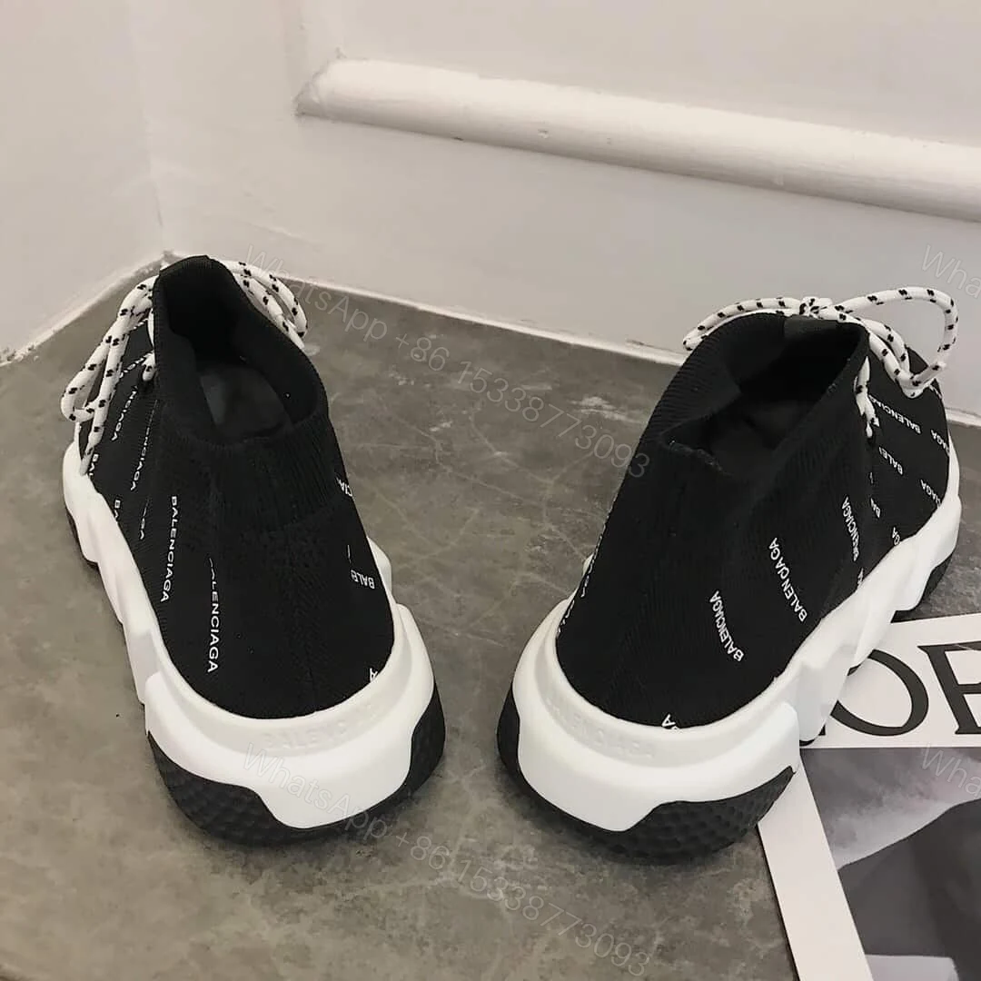 View 9 of BALENCIAGA MEN’S SPEED LOGO-PRINT SNEAKER – BB166