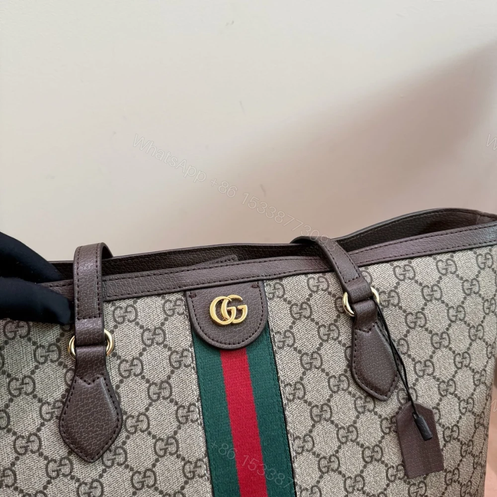 View 3 of Gucci Ophidia Medium Tote Beige and Dark Brown 36Cm 631685 96IWB 8745