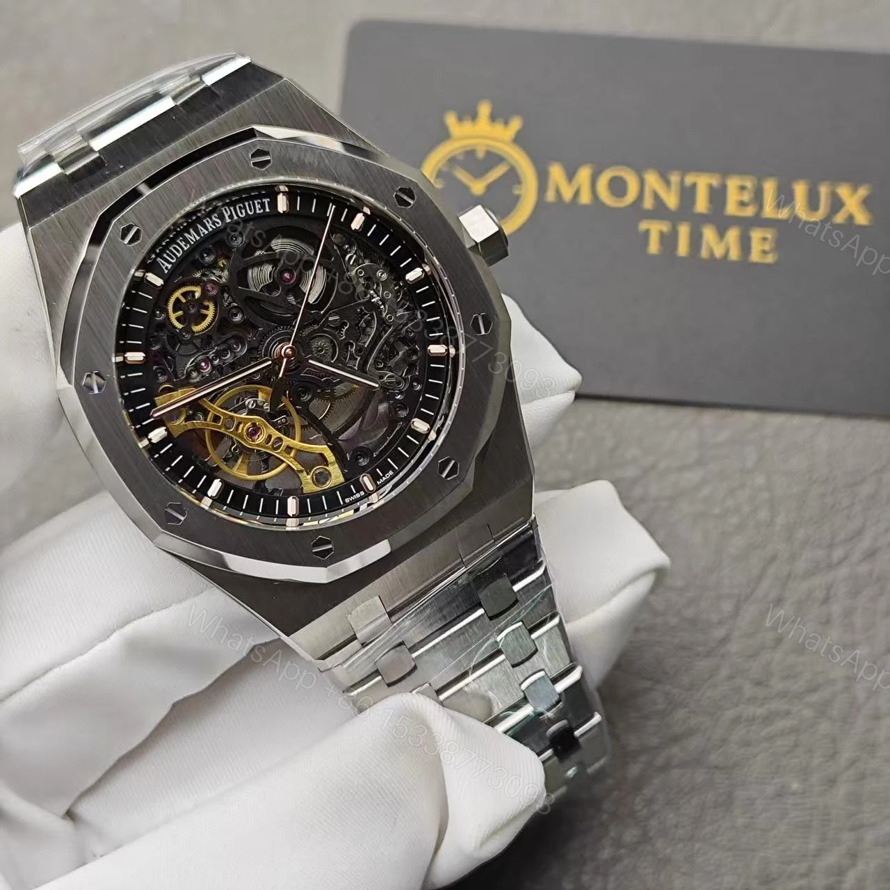 View 2 of SUPER SWISS CLONE AUDEMARS PIGUET SKELETON WATCH (2025 updated model)