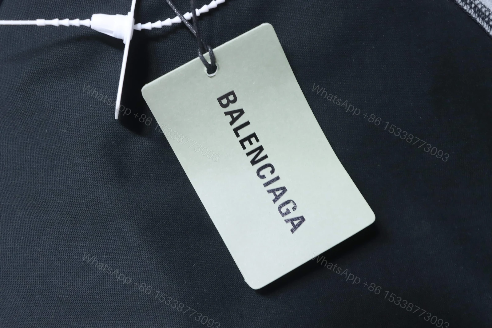 View 4 of Balenciaga Clothes 26SS Signature Letter Print Raglan Short Sleeve T-Shirt black