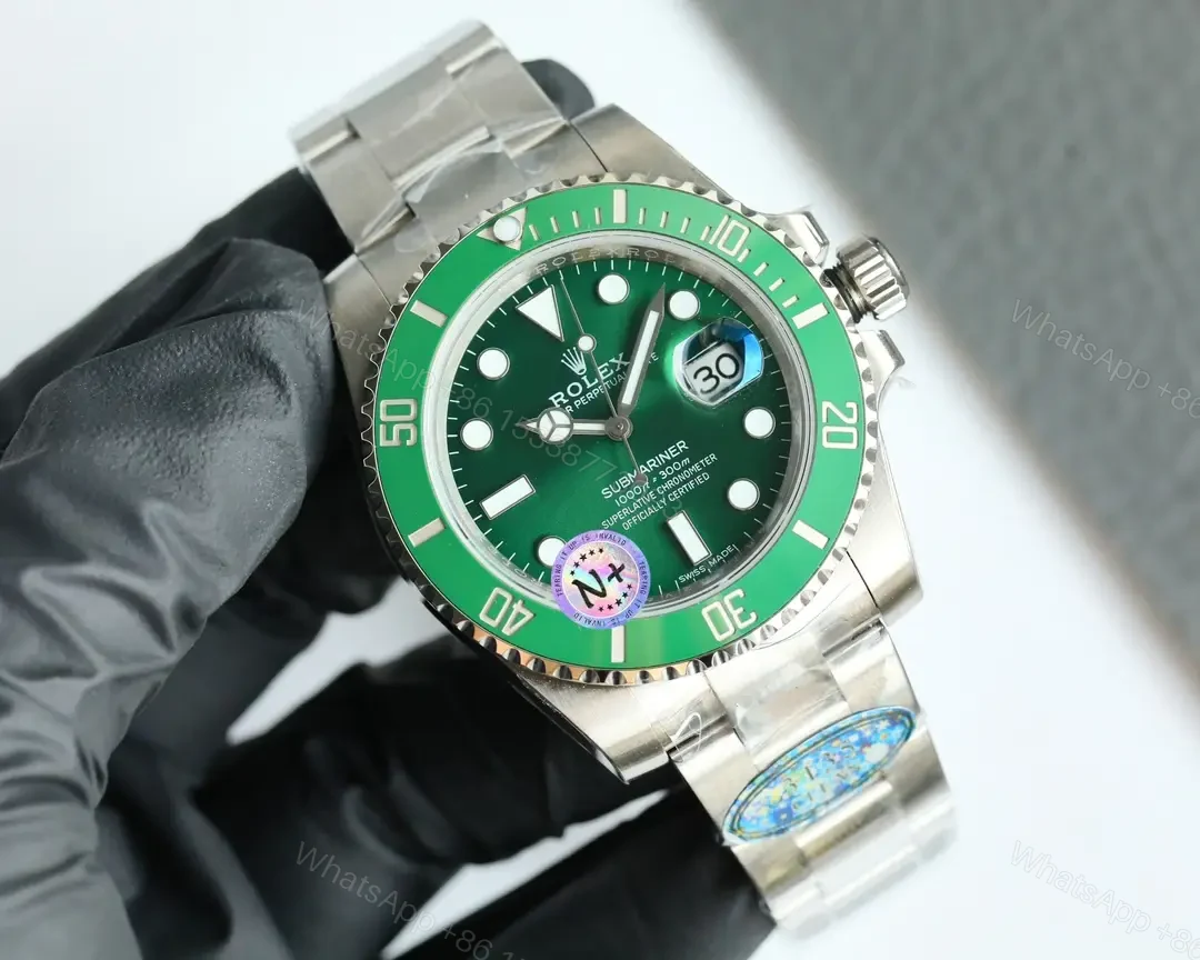 View 2 of Rolex Submariner Green Dial 40mm Oyster Bracelet Premium Edition 116610lv-0002