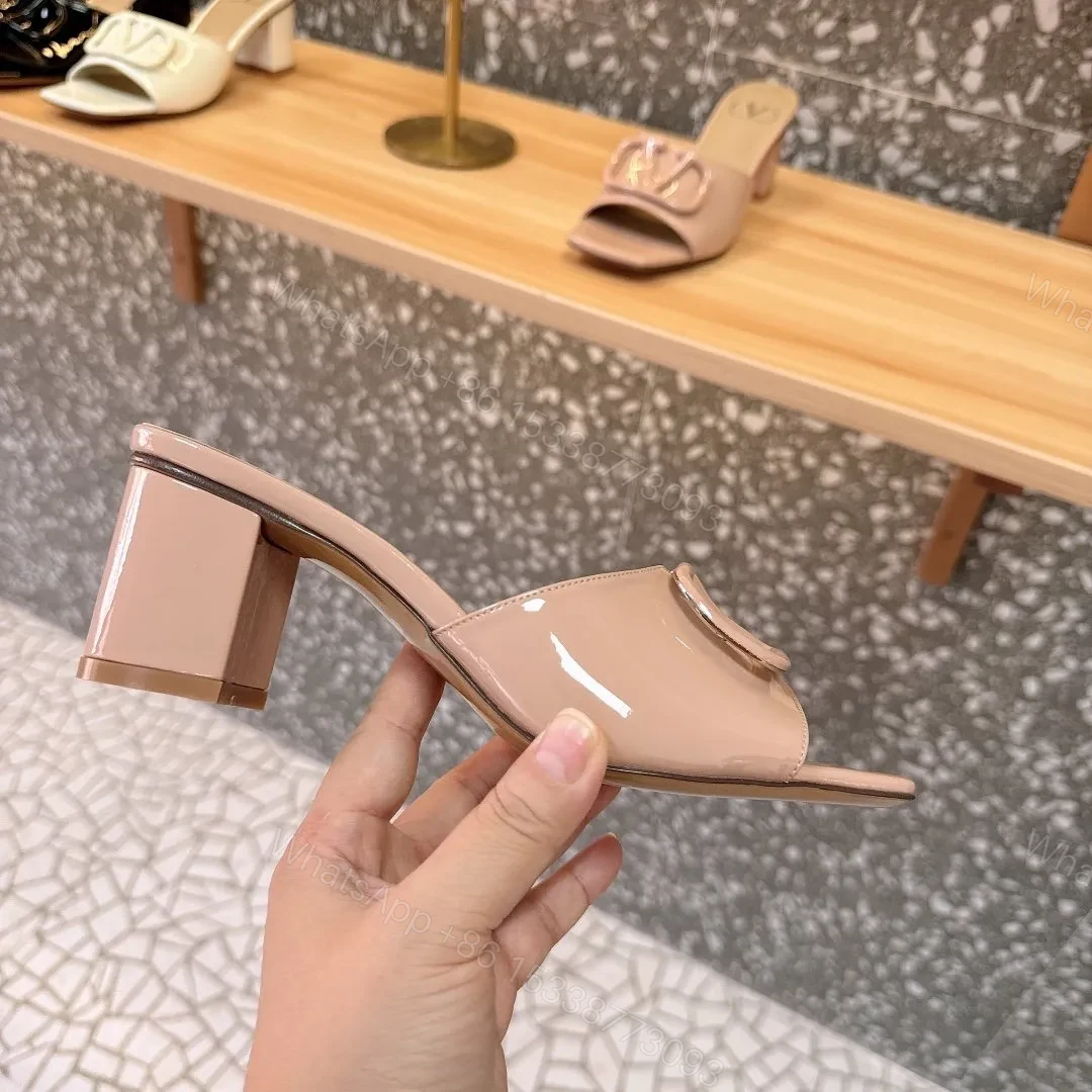 View 5 of Valentino Women Nude Patent Leather Heels