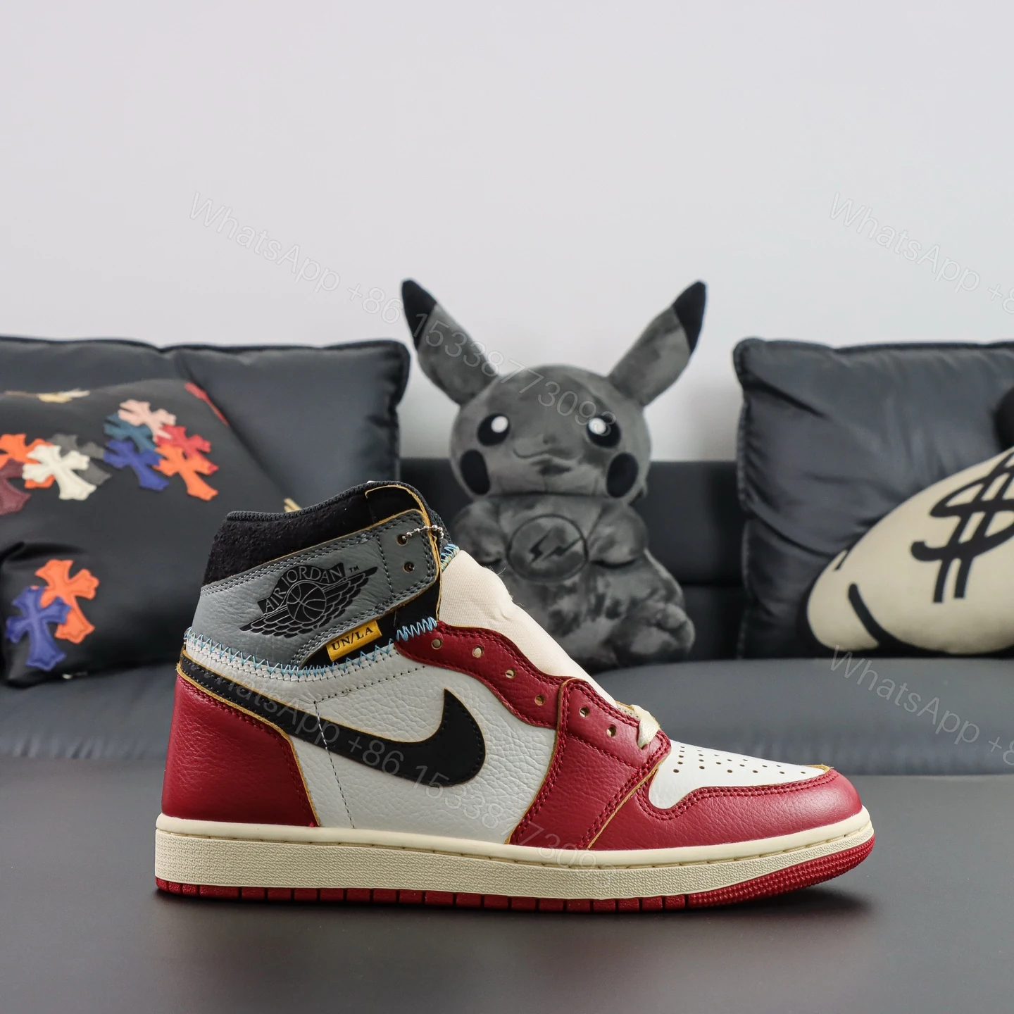 View 6 of Union LA x Air jordan 1 “Chicago/Shadow” 2025 Replica