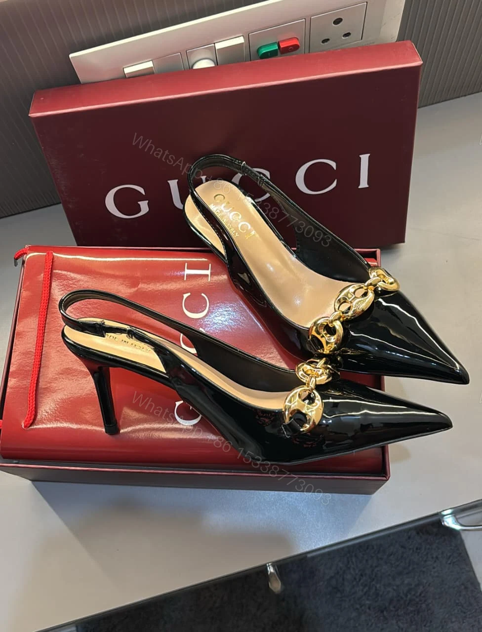View 2 of FIRST COPY Gucci black Heels