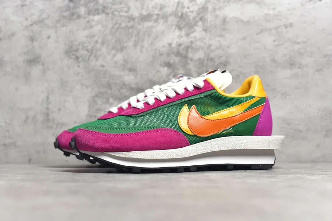 View 2 of Sacai × Nike WAffle pine gree Reps