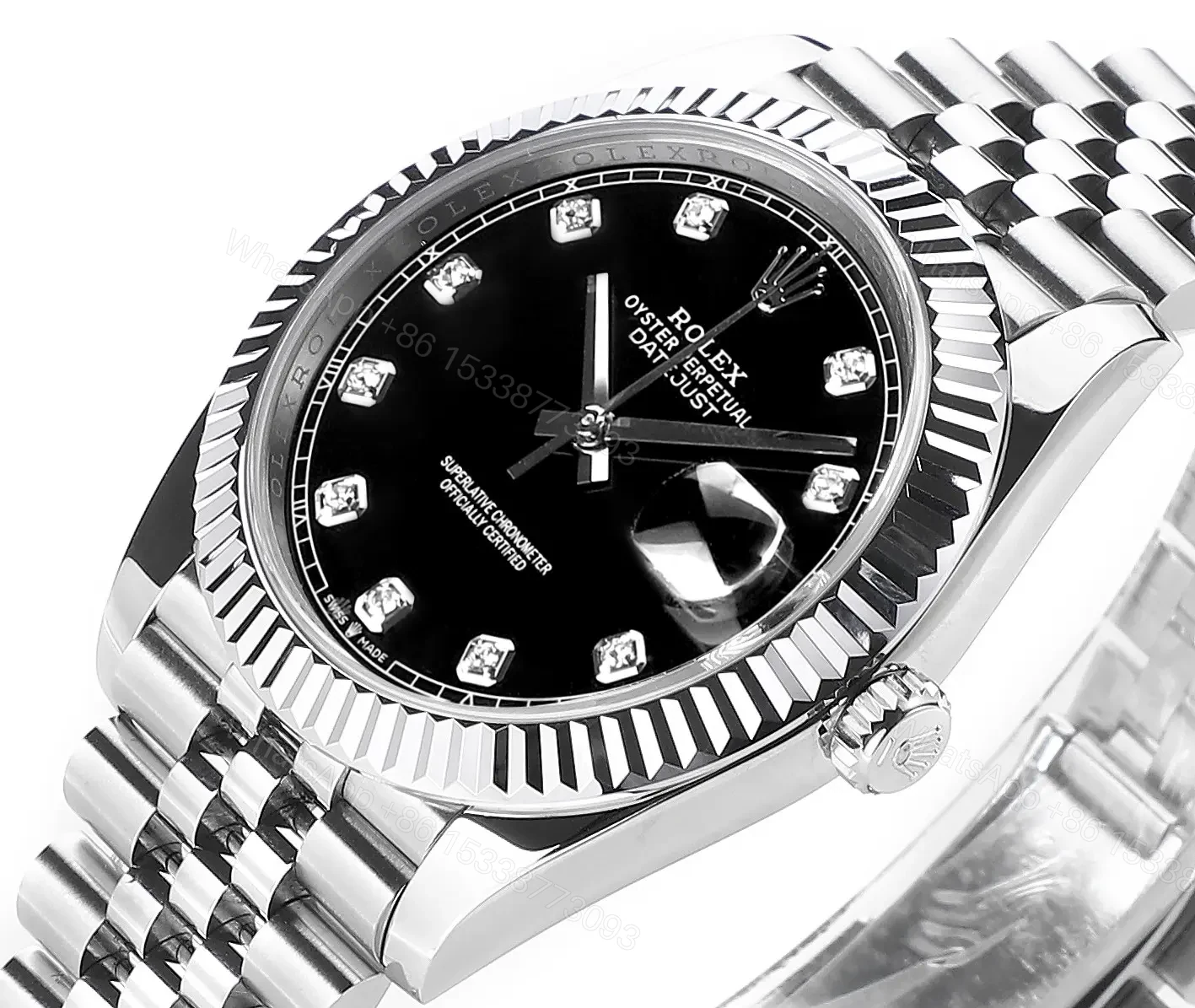 View 4 of VS Factory Clean Factory DDF Rolex Datejust 41mm Black Steel Watch