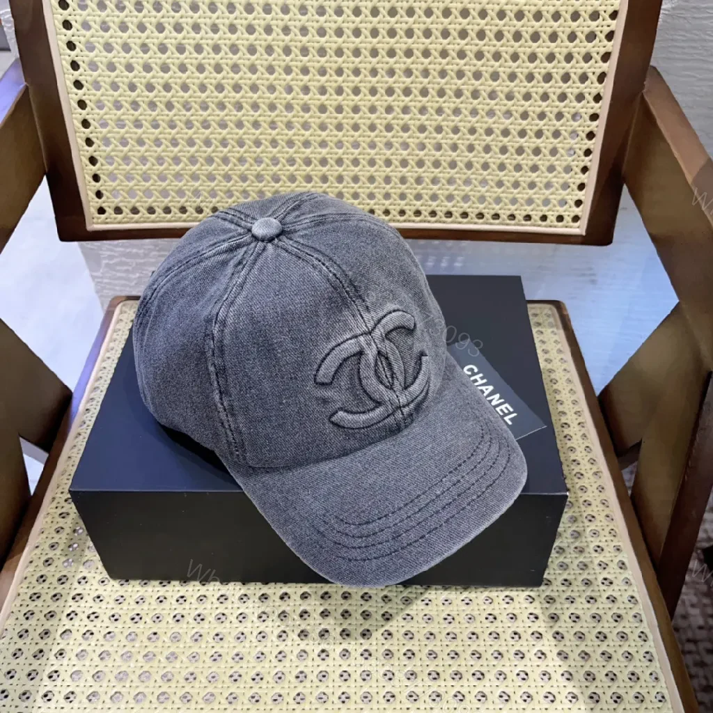 View 7 of Denim-Texture Cap: Subtle Luxury Everyday Confidence