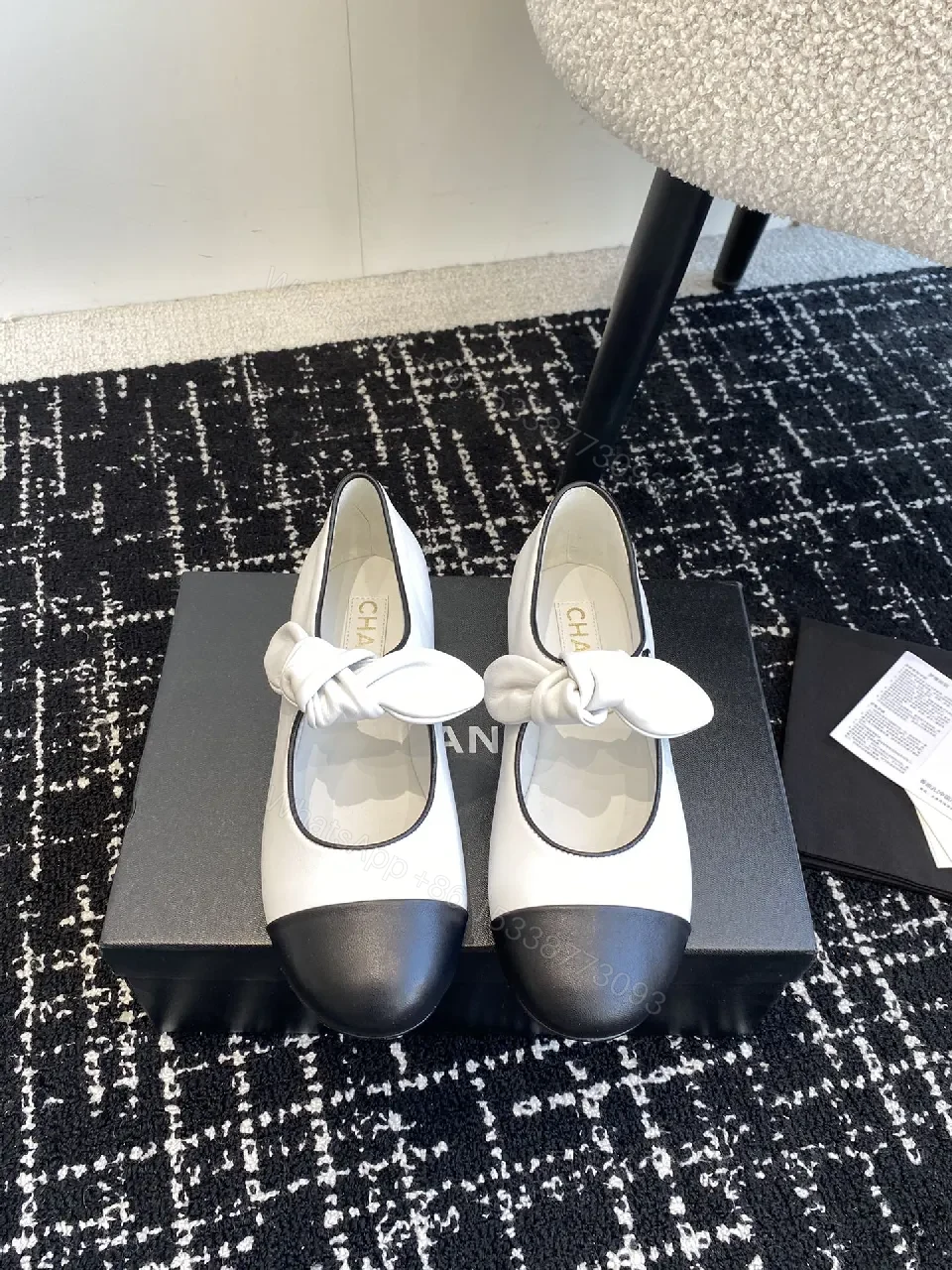 View 7 of Two-Tone Knot Ballet Flats - Comfort Luxe Everydaywear
