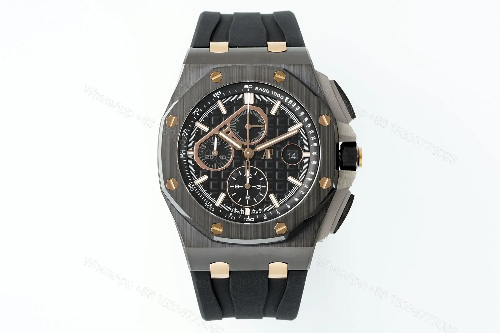 8F Factory Royal Oak Offshore 26400 Series Watch – Black Ceramic with Custom Cal.3126 Movement — view 1